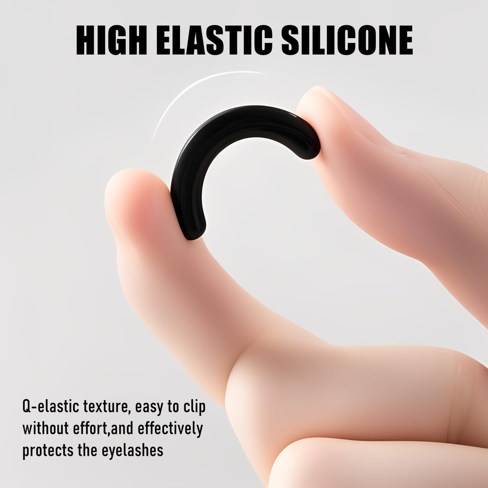 CLLFUU silicone soft rubber pads provide gentle, lash-safe curling.