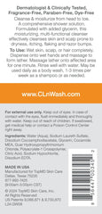 CLn 2-in-1 Gentle Wash bottle label showing hypoallergenic, paraben-free formula