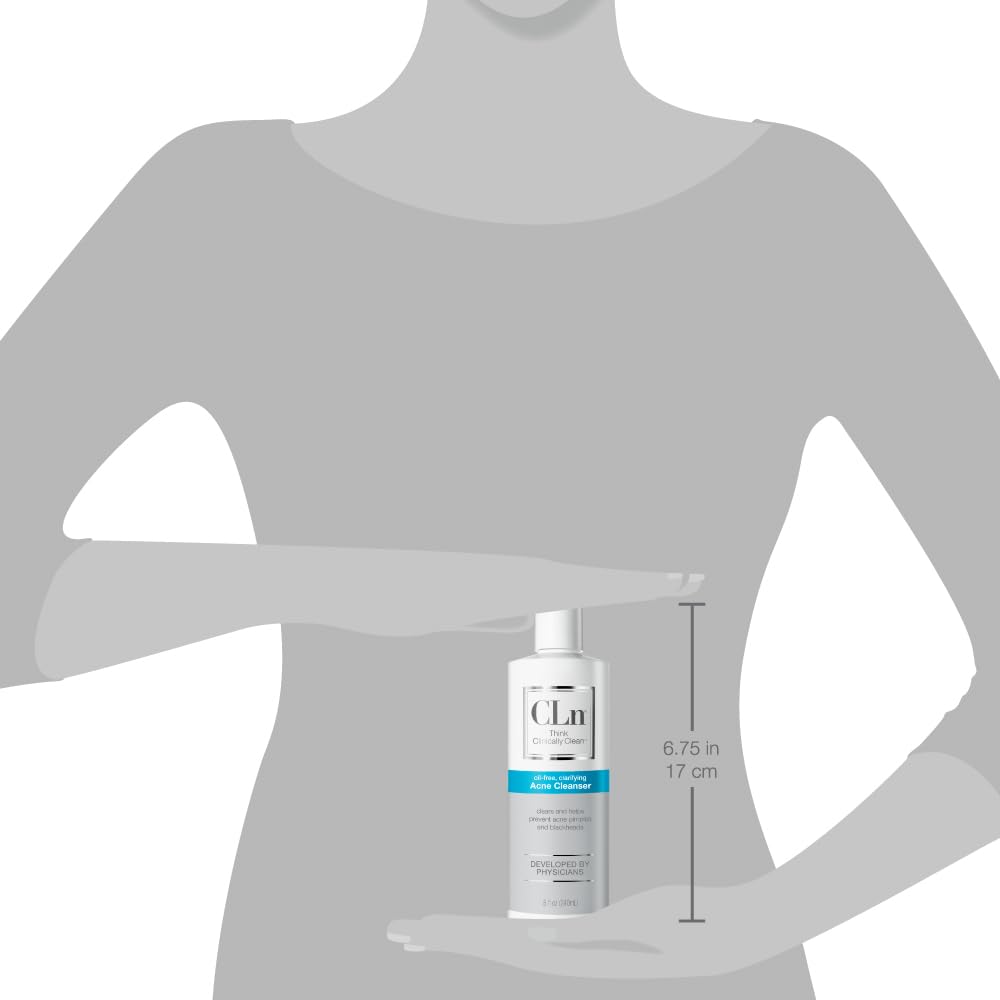 Dermatologist-developed CLn cleanser supports clearer-looking skin.