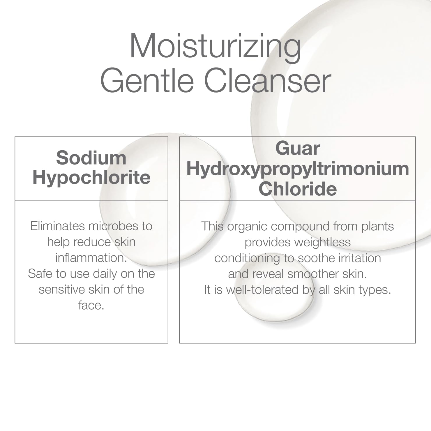 CLn facial cleanser packaging box highlighting fragrance-free and hypoallergenic features.