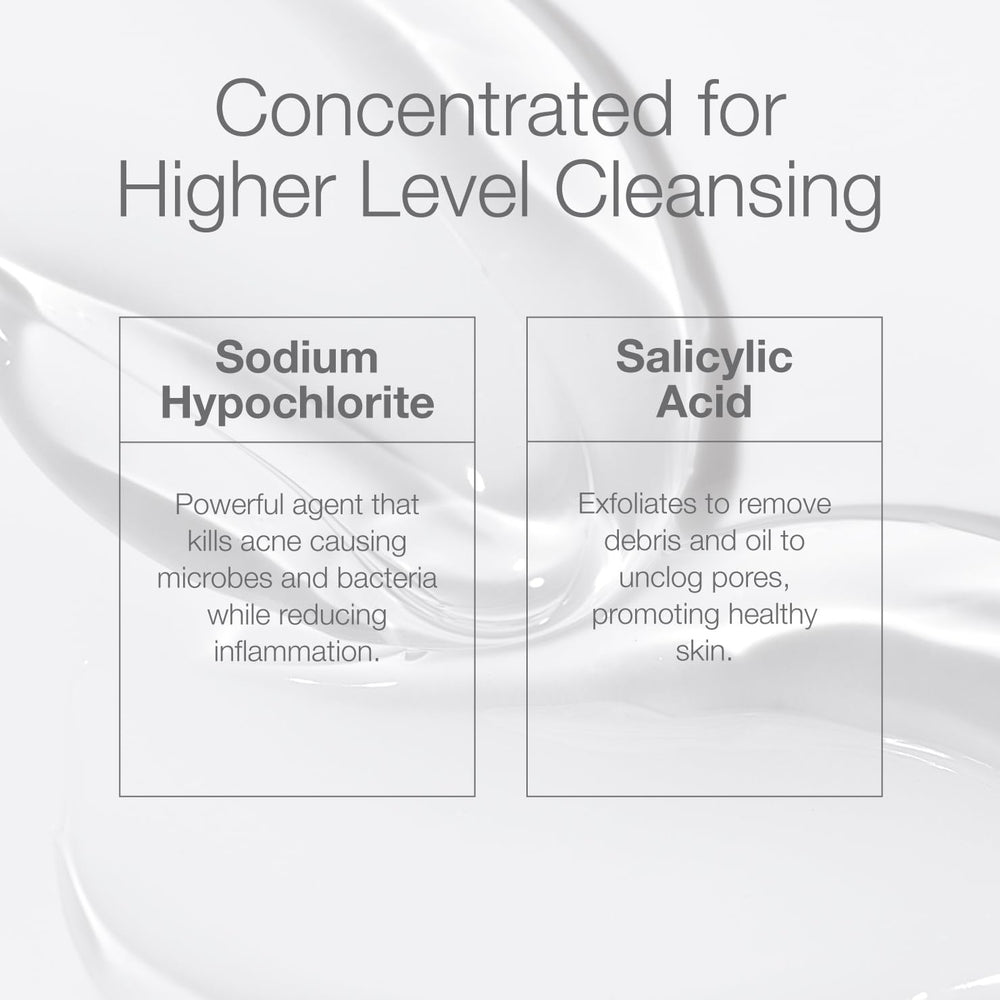 CLn ProStrength Wash at bathroom sink ready for daily cleansing.