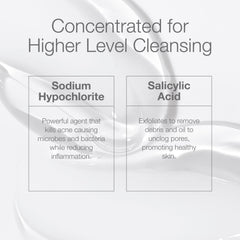 CLn ProStrength Wash at bathroom sink ready for daily cleansing.