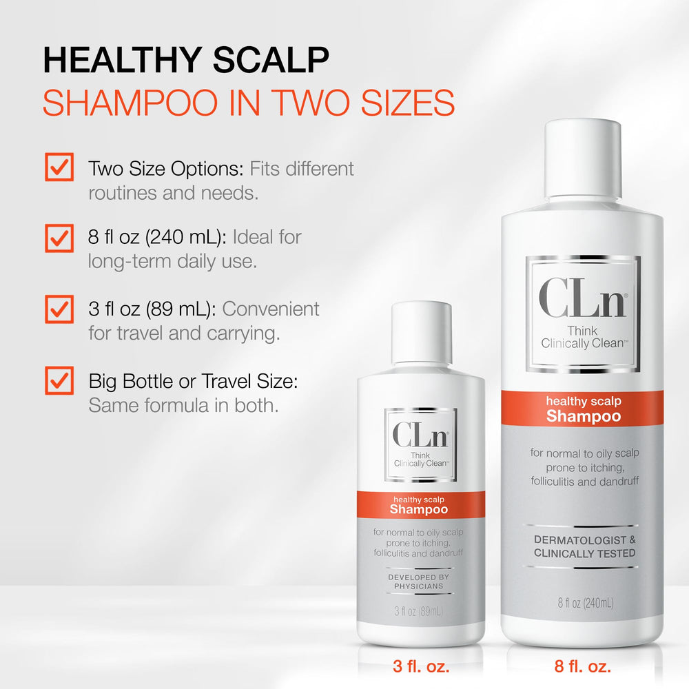 CLn Shampoo masaje suave en cuero cabelludo para limpieza suave
