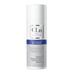 CLn SportWash bottle-front view for fragrance-free hygiene for active athletes.