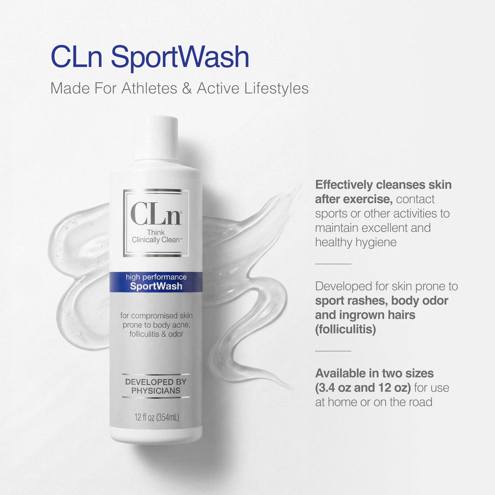 CLn SportWash foot odor scene illustrates targeted care for sweaty feet.