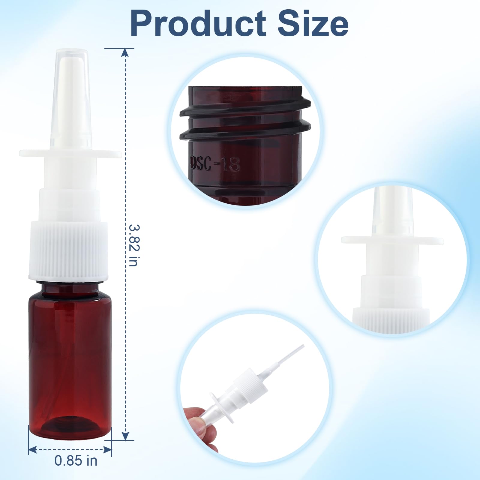 Clofiak bottle cap protection keeps nozzle clean and ready for daily use