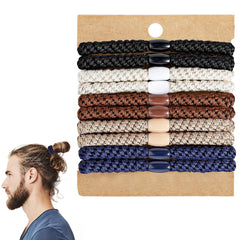 Clofiak tiras para cabello hombre, trenza duradera para uso diario sin marcas.