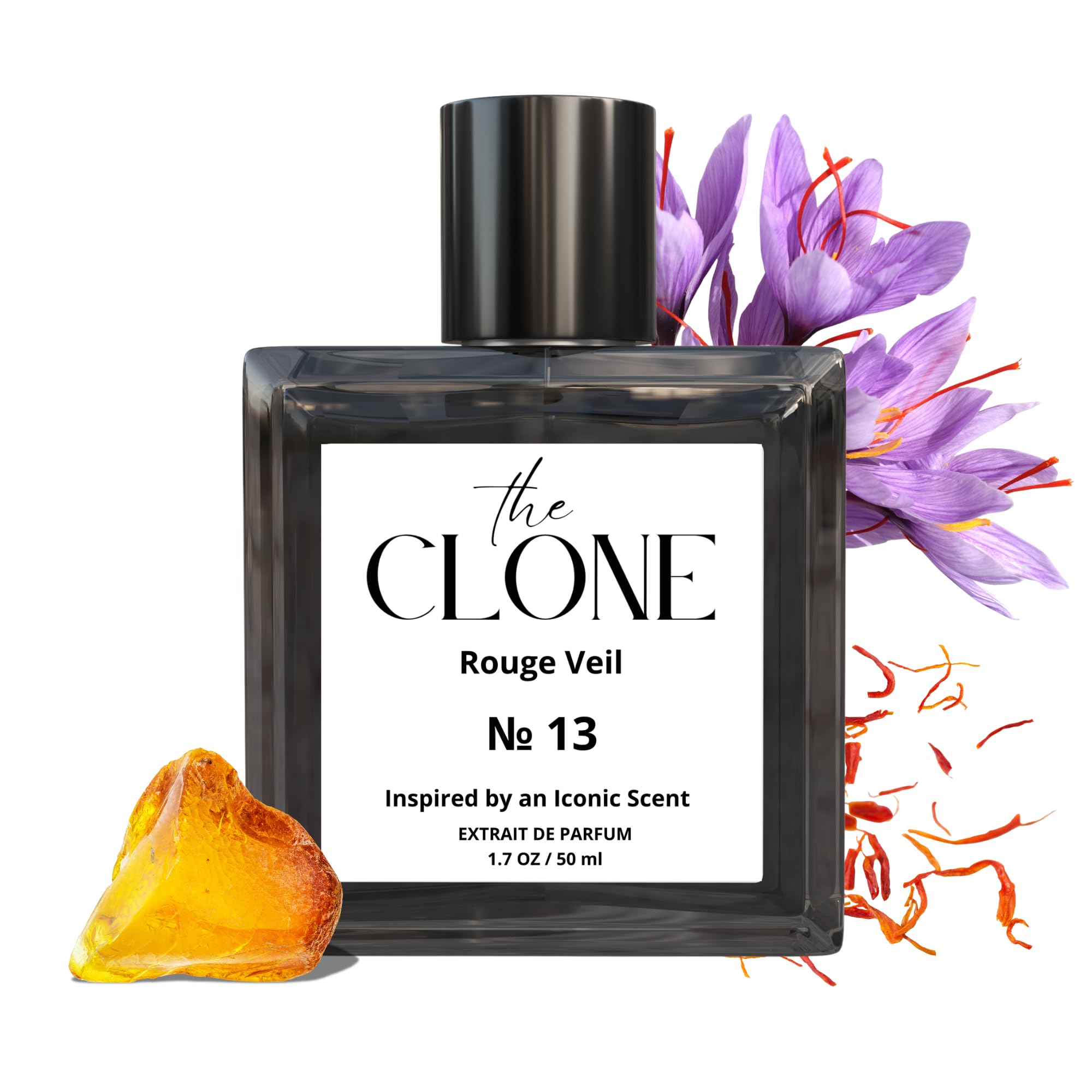 Clone Rouge Veil 13 bottle front view highlighting unisex appeal.