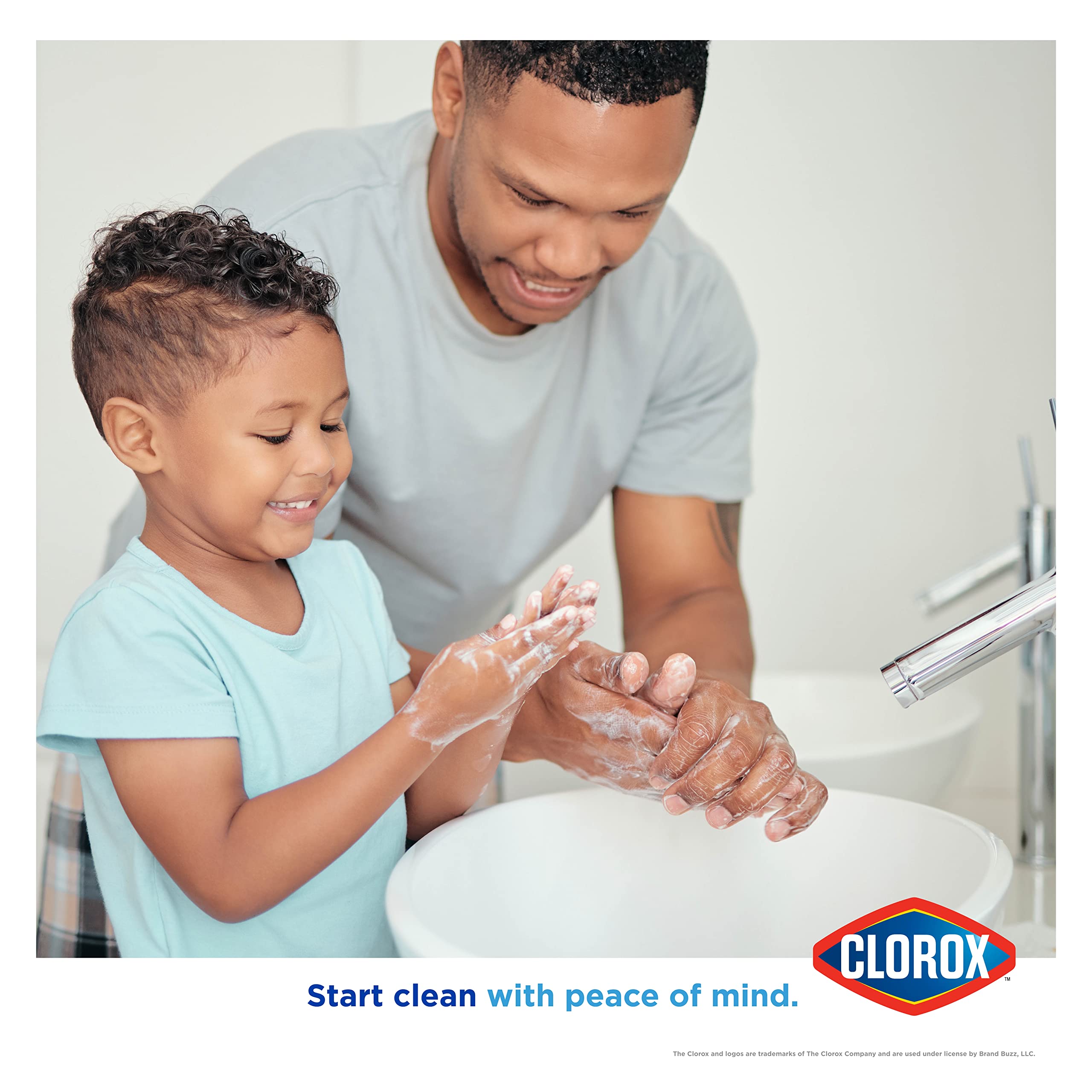 Soft hands after washing with Clorox strawberry hand soap.