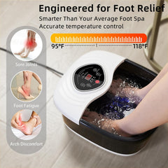 Closewave foot spa rollers provide targeted foot massage to ease tension.