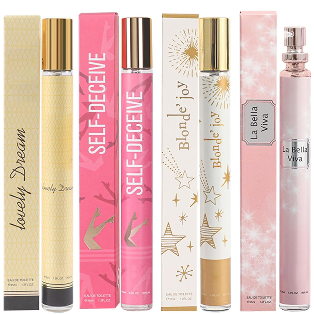 CLOTHES OF SKIN four-pack perfume bottles for everyday wear with subtle longevity.