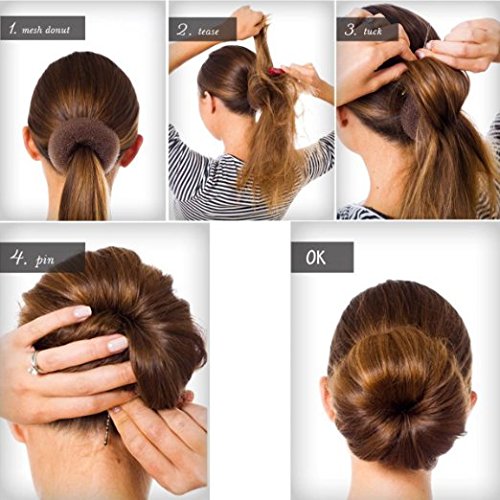 CLOTHOBEAUTY bun shaper keeps hair neat