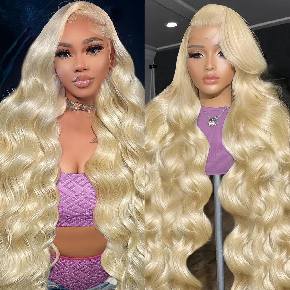 Cloudeer 613 lace front wig front view with 28 inch body wave for versatile styling