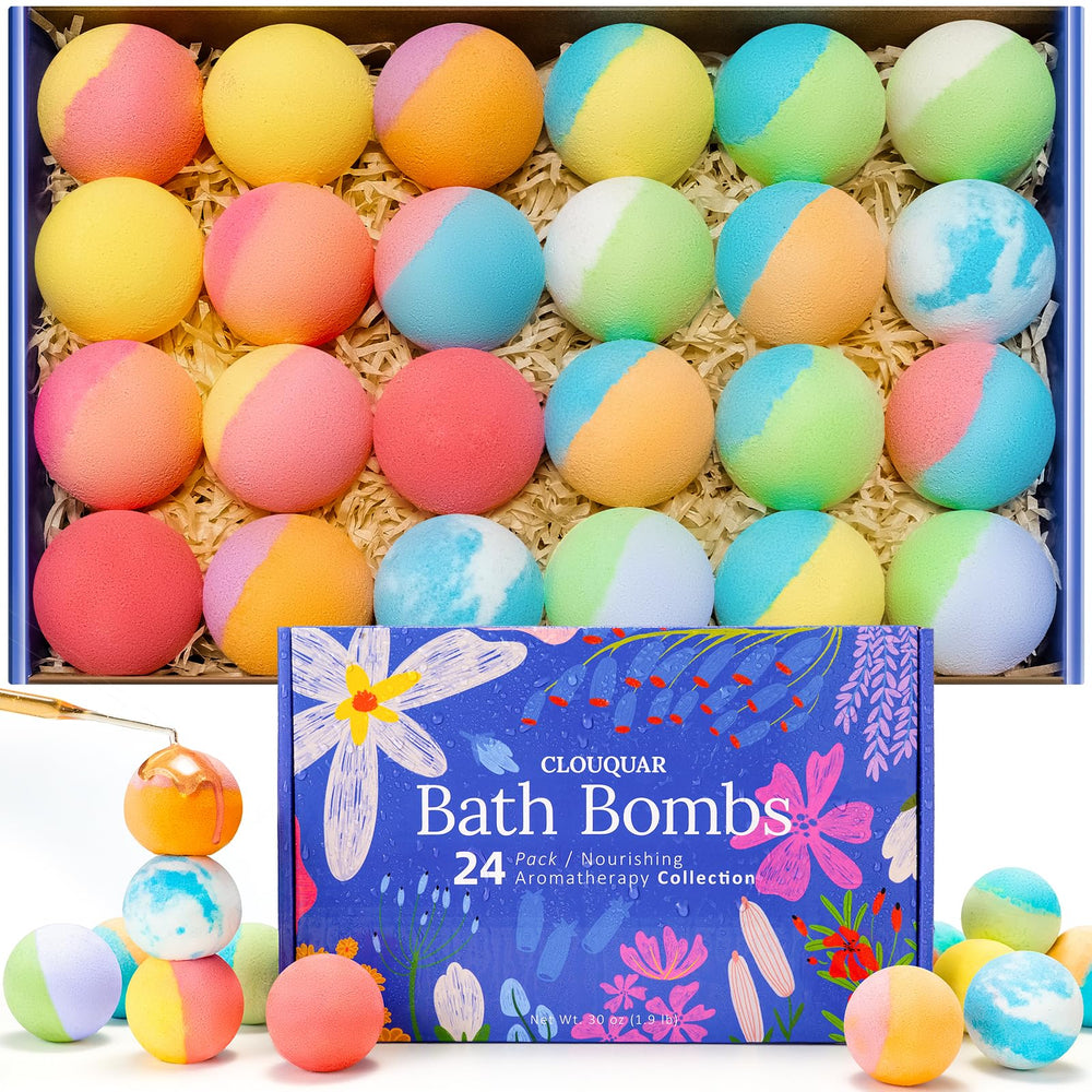 CLOUQUAR bomba de baño aroma jazmín: relajación suave para piel sensible y bienestar general