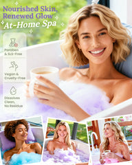 CLOUQUAR bomba de baño aroma Magnolia: experiencia floral para relajación nocturna
