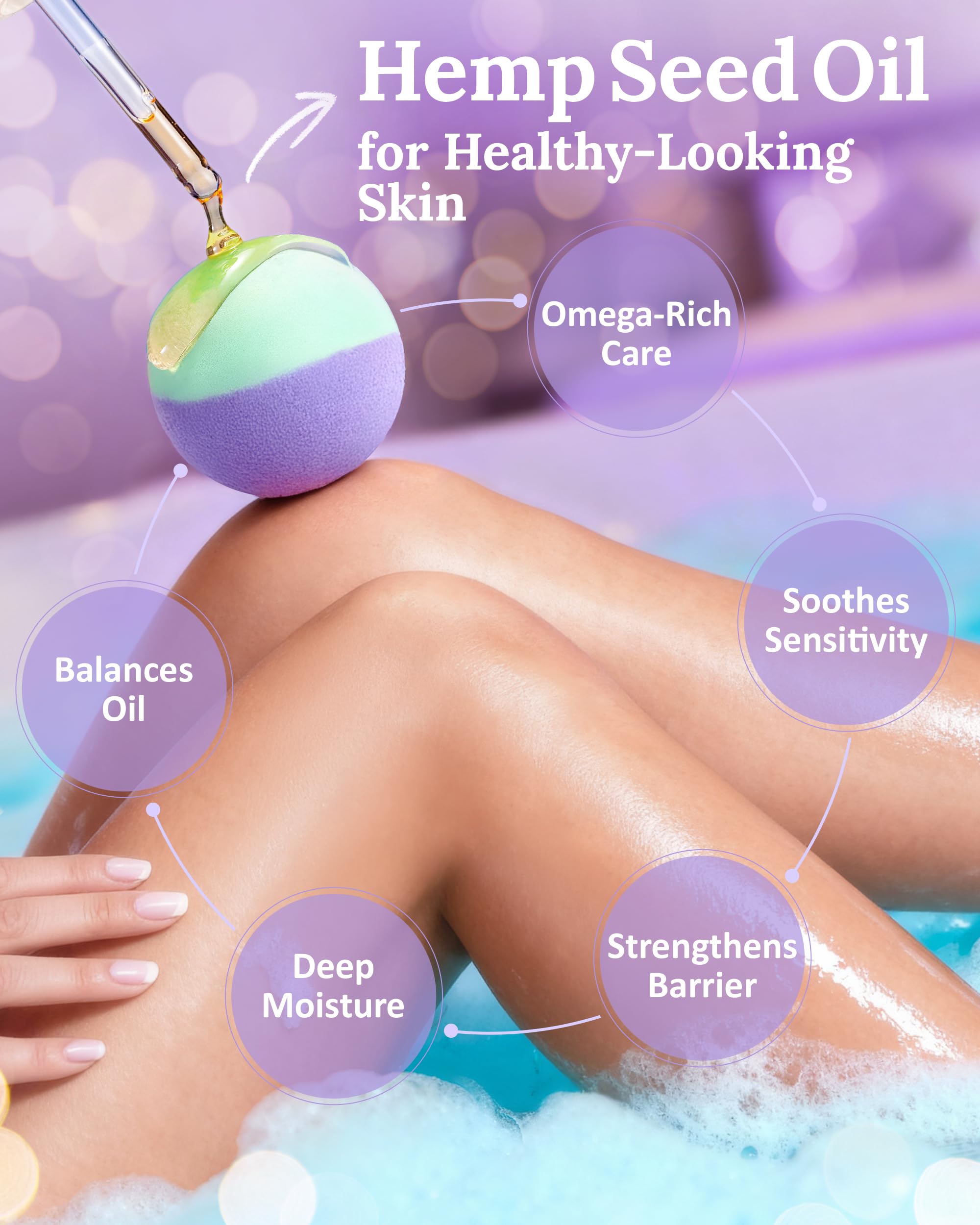 CLOUQUAR bomba de baño aroma papaya: aroma frutal que revitaliza la piel