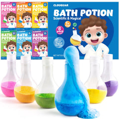 CLOUQUAR burbujas coloridas en el baño para estimular la imaginación del niño