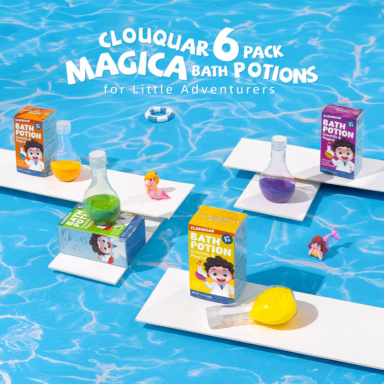 CLOUQUAR diseños animados que atraen a los niños durante el baño