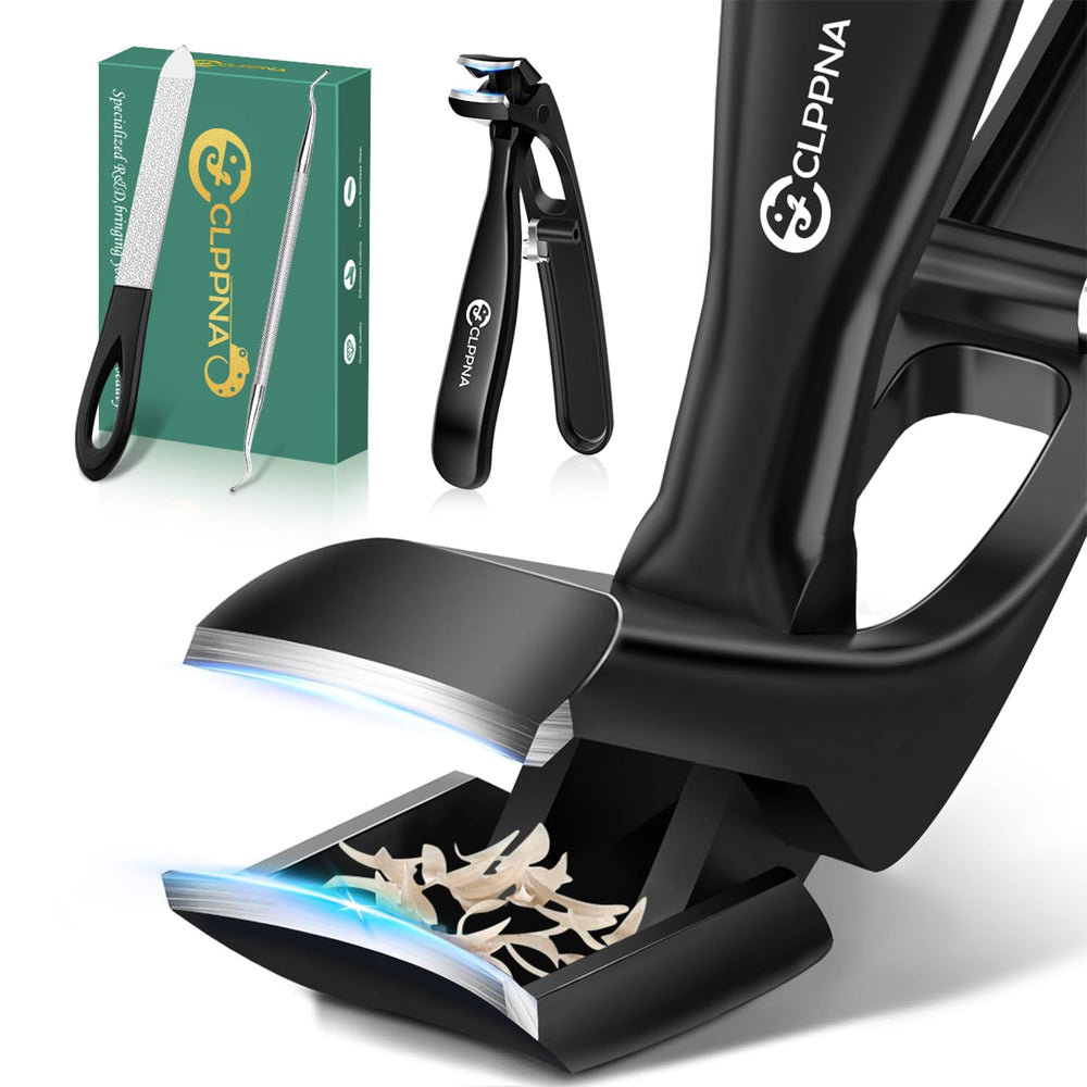 CLPPNA angled-head toenail clippers for precise trimming with ergonomic grip