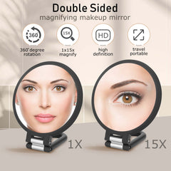 CLSEVXY 15x magnification closeup for detailed makeup and skincare checks