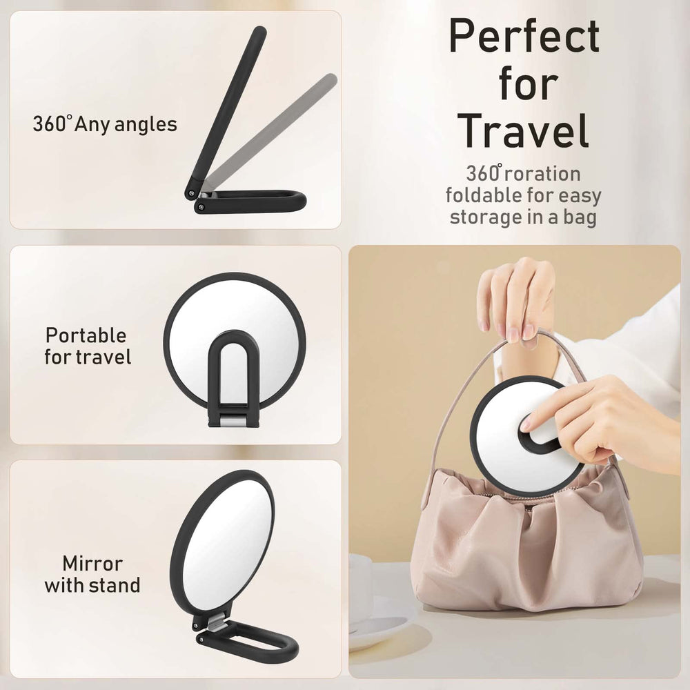CLSEVXY black rounded-frame mirror adds modern style to any vanity
