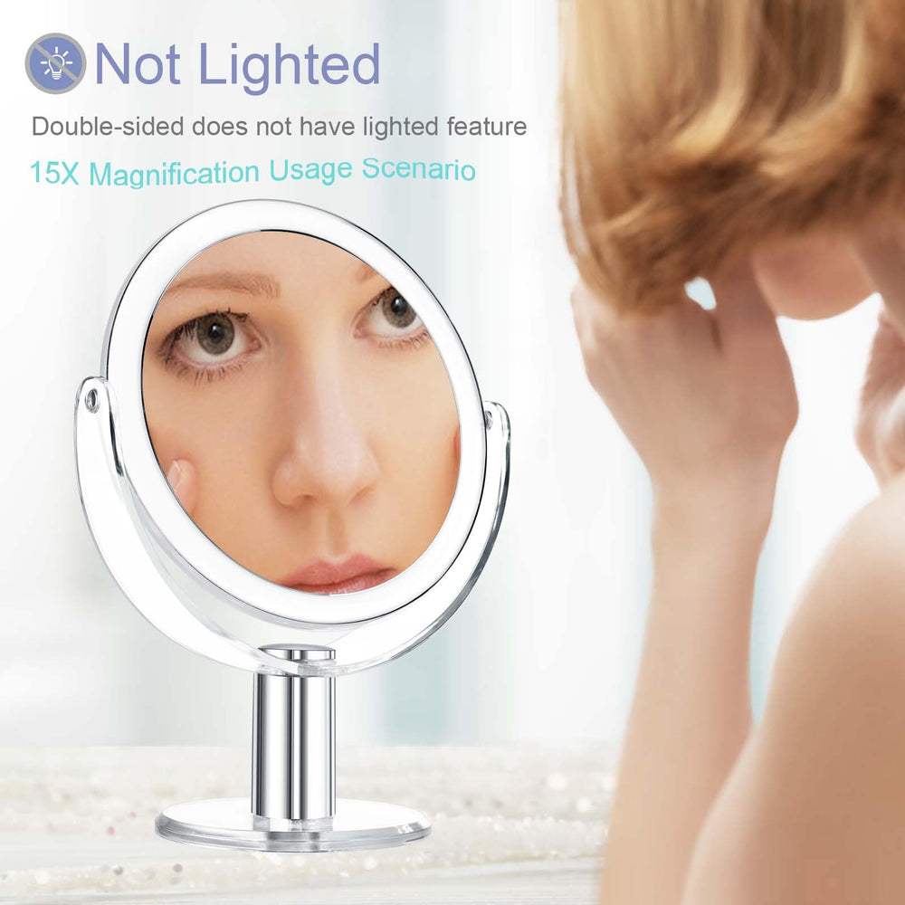 CLSEVXY seven-point-four-inch vanity mirror fits small desks.