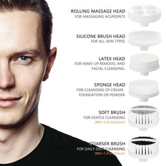 CLSEVXY facial cleansing brush interchangeable heads for tailored skincare