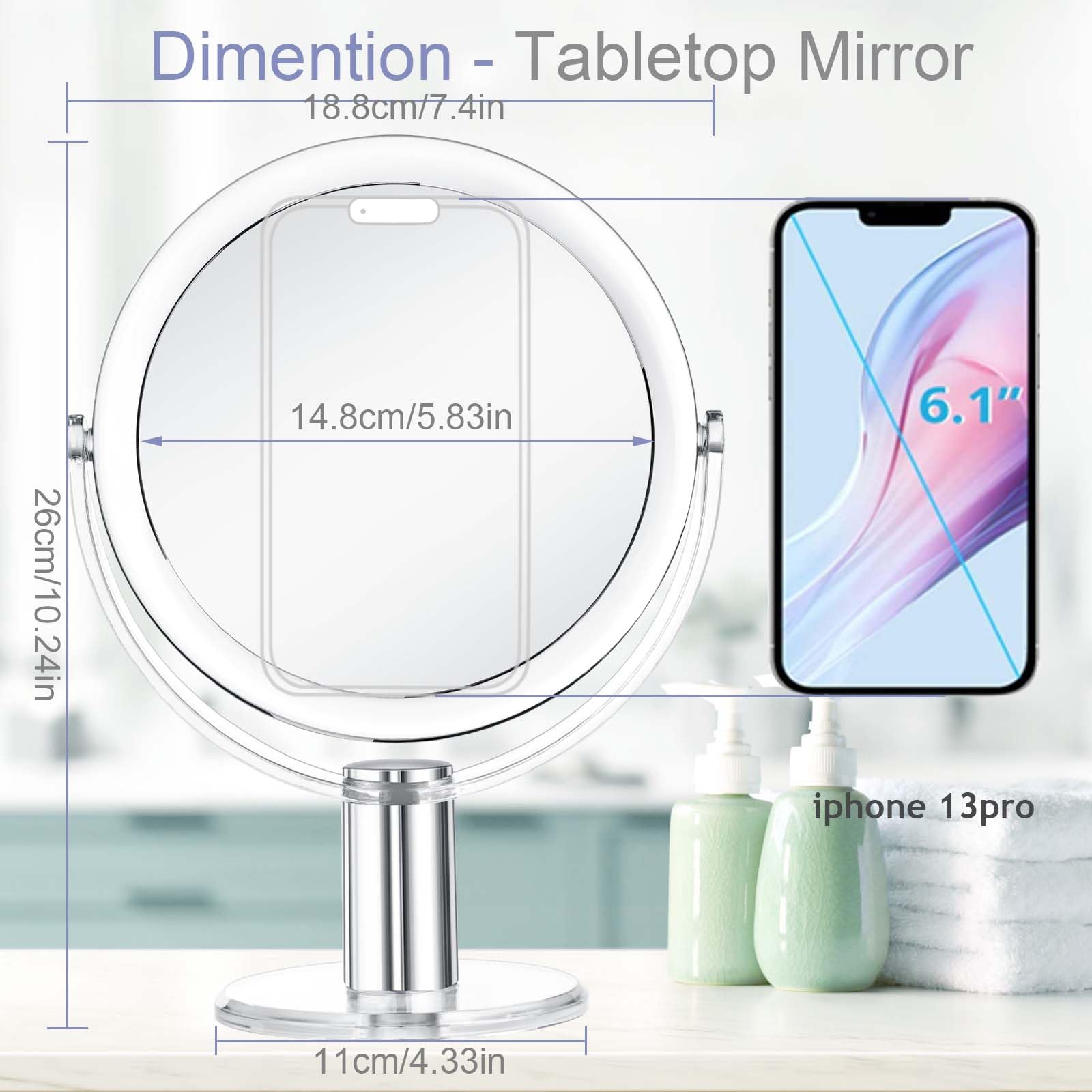 CLSEVXY gift-ready beauty mirror for makeup lovers.