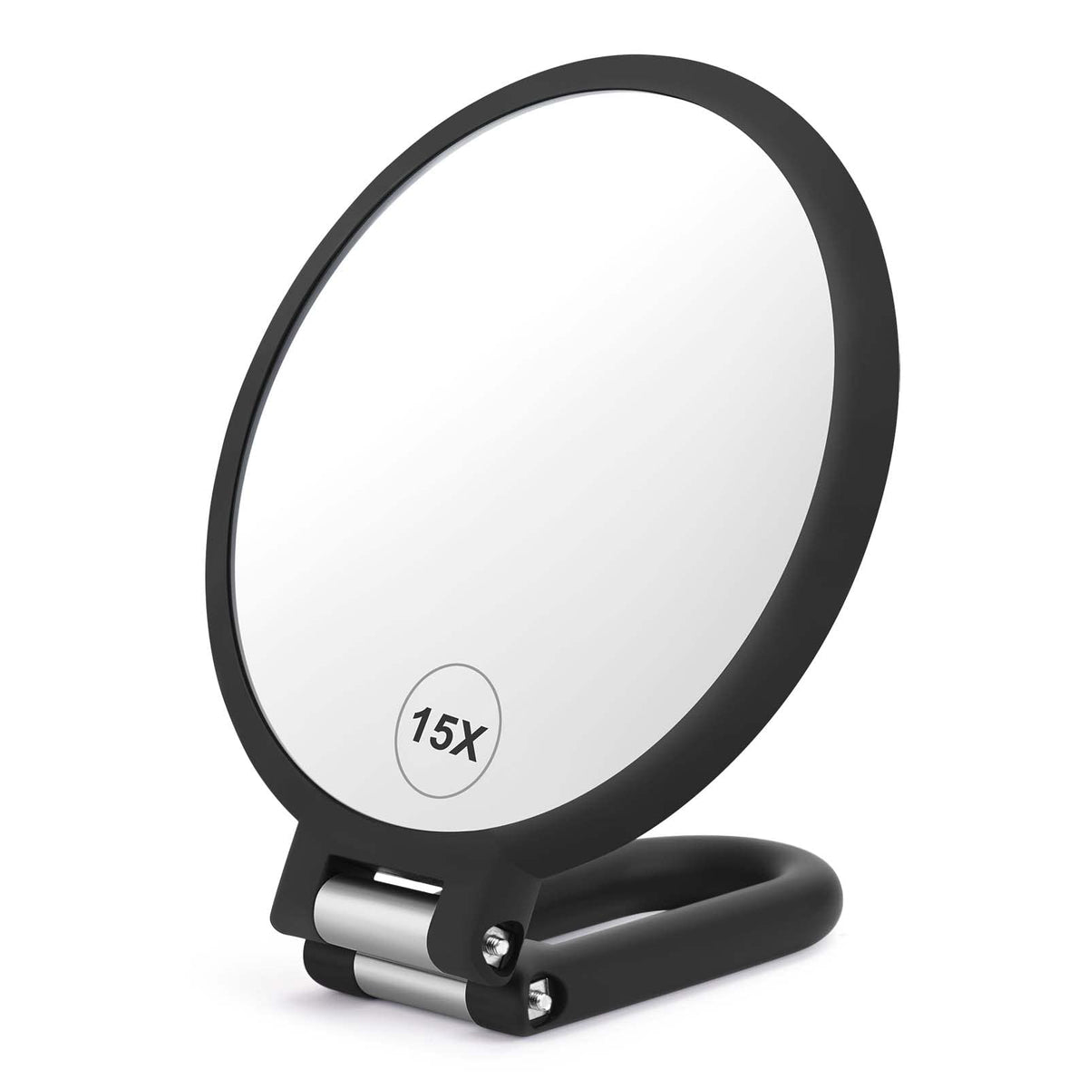 CLSEVXY dual-sided magnifying handheld mirror for precise grooming