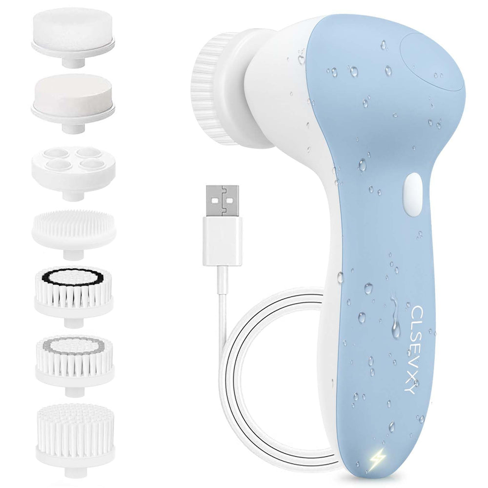 CLSEVXY rechargeable face spin brush base enhances cleansing for a refreshed complexion