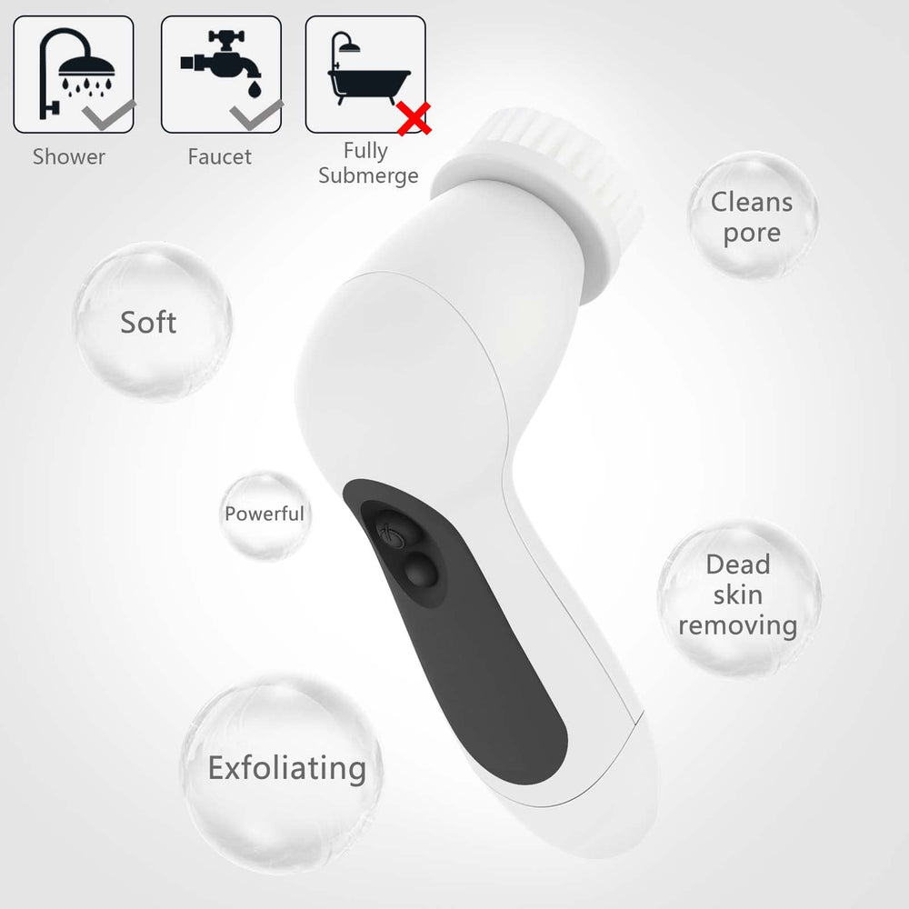 CLSEVXY rolling massage brush head for relaxing facial massage.