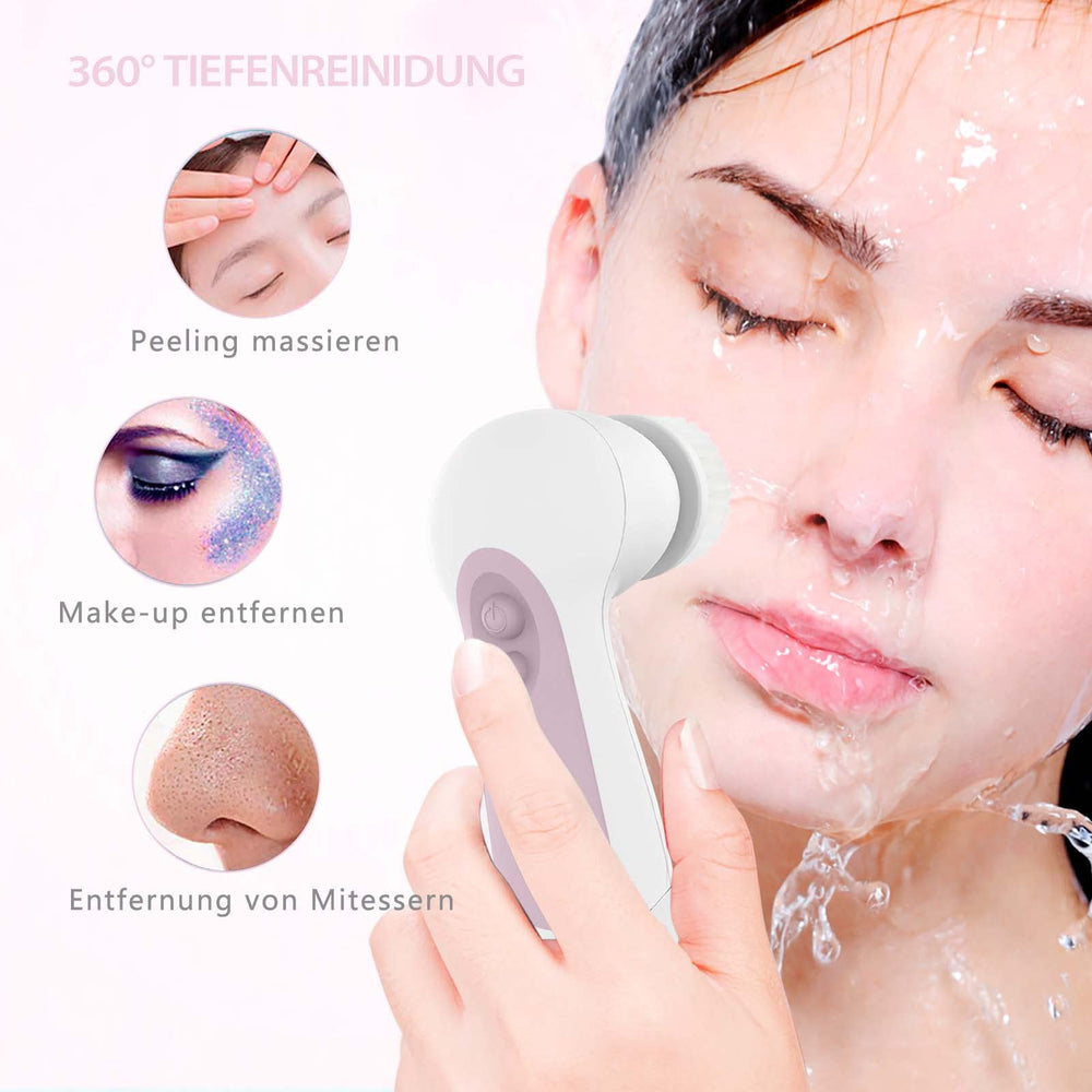 CLSEVXY travel-friendly cleanser brush for spa-like cleansing on the go