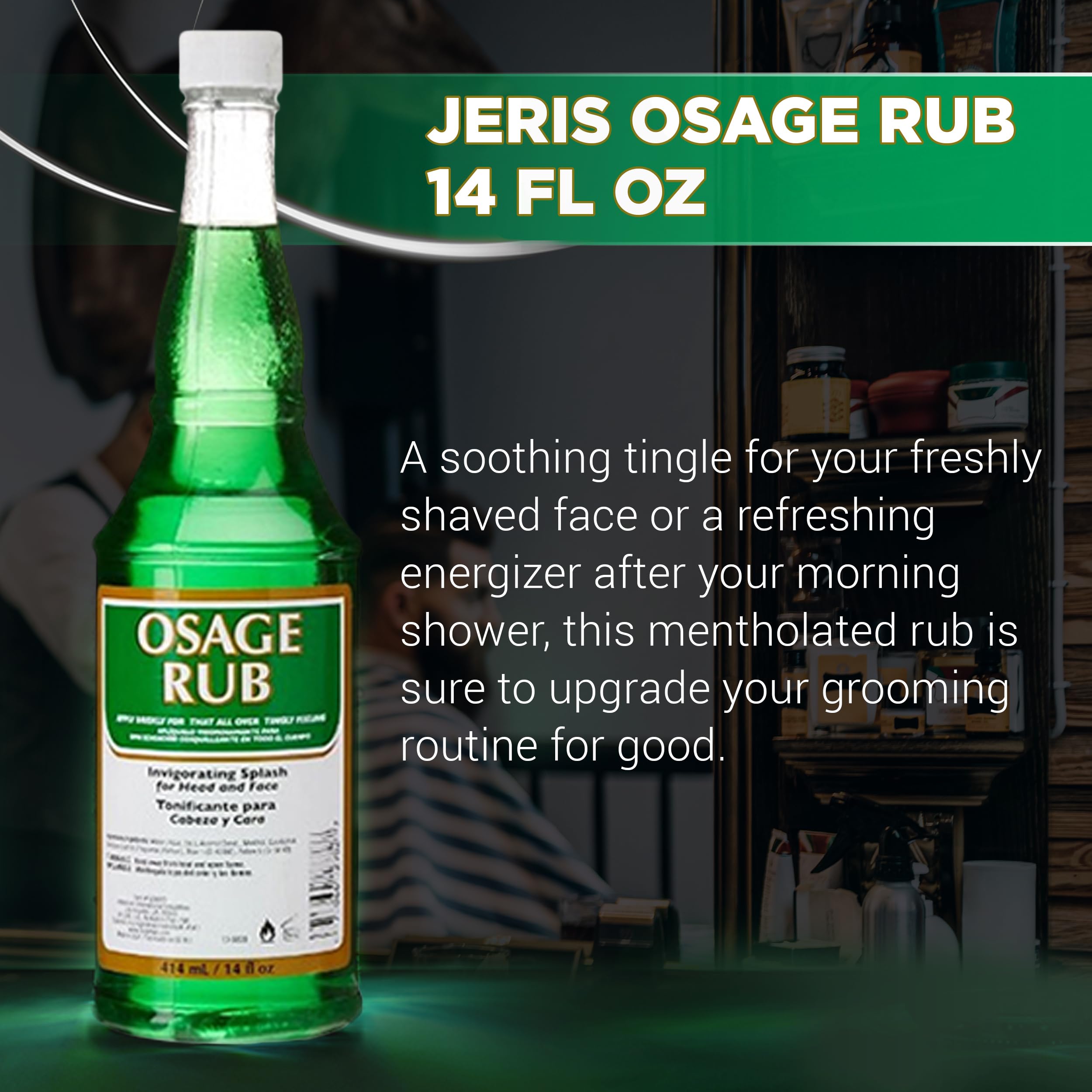 Brillo natural en cabello con Jeris Osage Rub