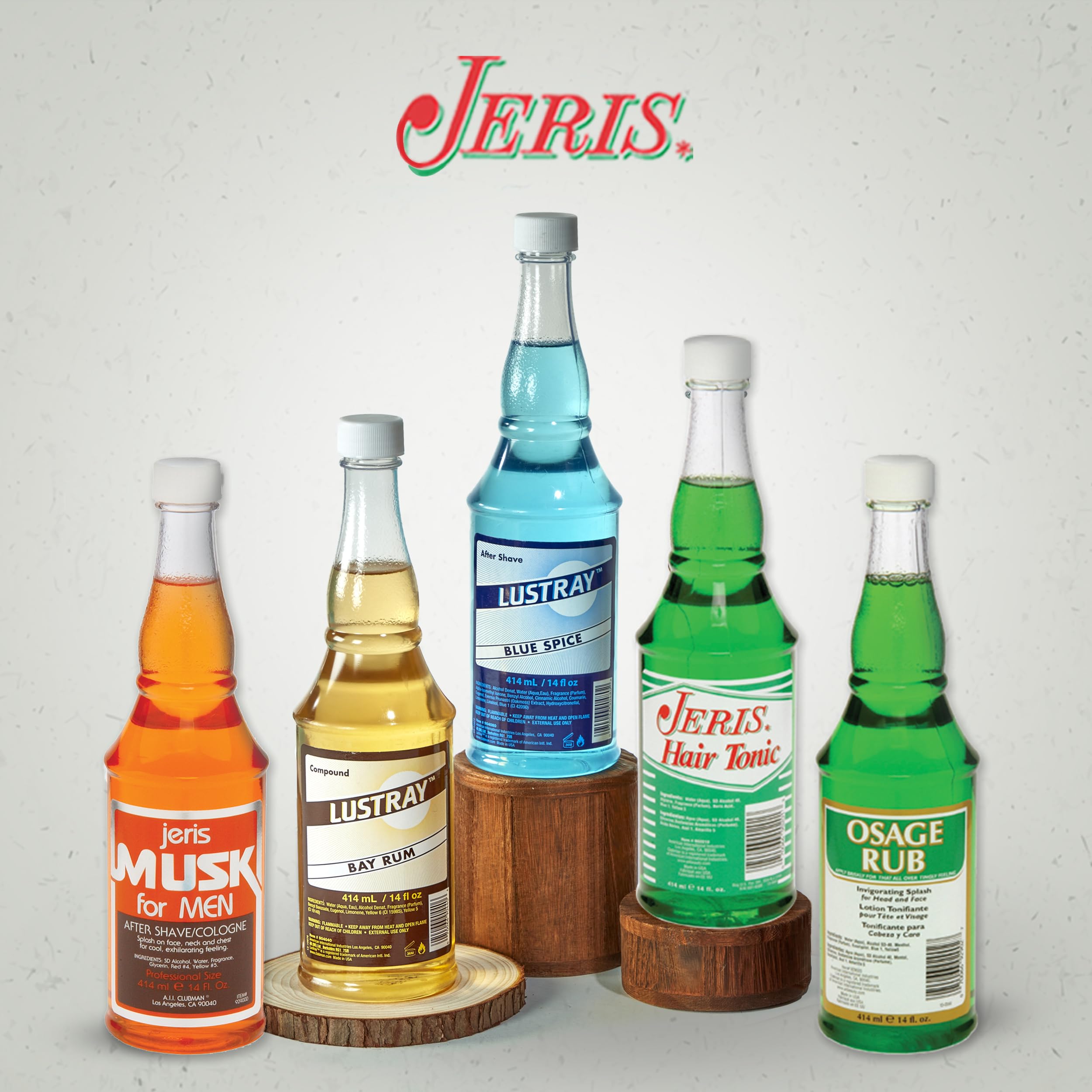 Envase práctico de Jeris Osage Rub y diseño Clubman
