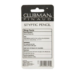 Close-up of Clubman Jumbo Styptic Pencil tip for quick, long-lasting use