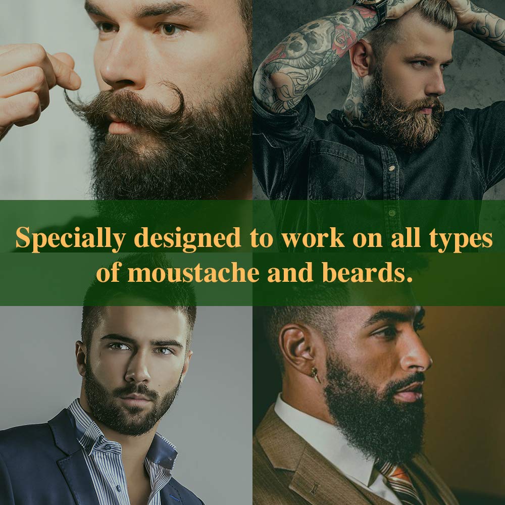 Clubman moustache wax hang-pack compact packaging suited for travel and on-the-go grooming.