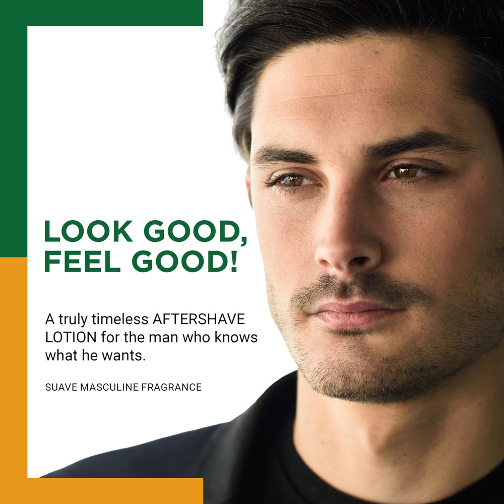Clubman Pinaud after shave lotion cap macro highlights easy-grip cap for quick grooming