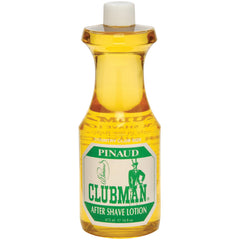 Clubman Pinaud After Shave Lotion bottle ready for post-shave care.