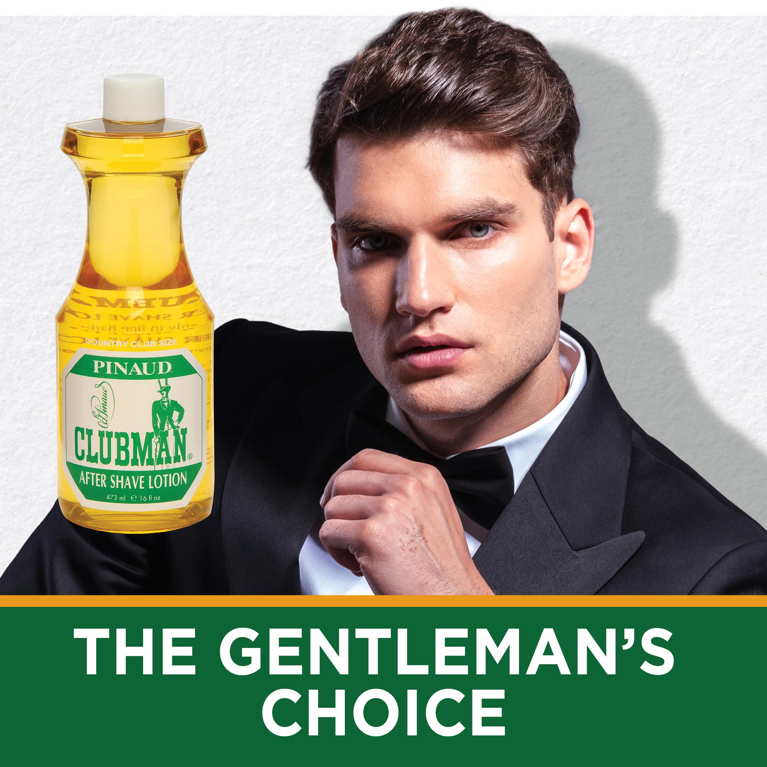 Clubman Pinaud After Shave Lotion being poured to soothe and cool post-shave skin.