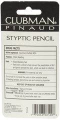 Clubman Pinaud Styptic Pencil tip close-up aids quick precision on nicks.