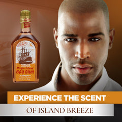 Clubman Pinaud Virgin Island Bay Rum label details reveal heritage and craftsmanship.