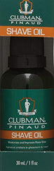 Clubman Pre Shave Oil application on hands offers prep for a comfortable shave.