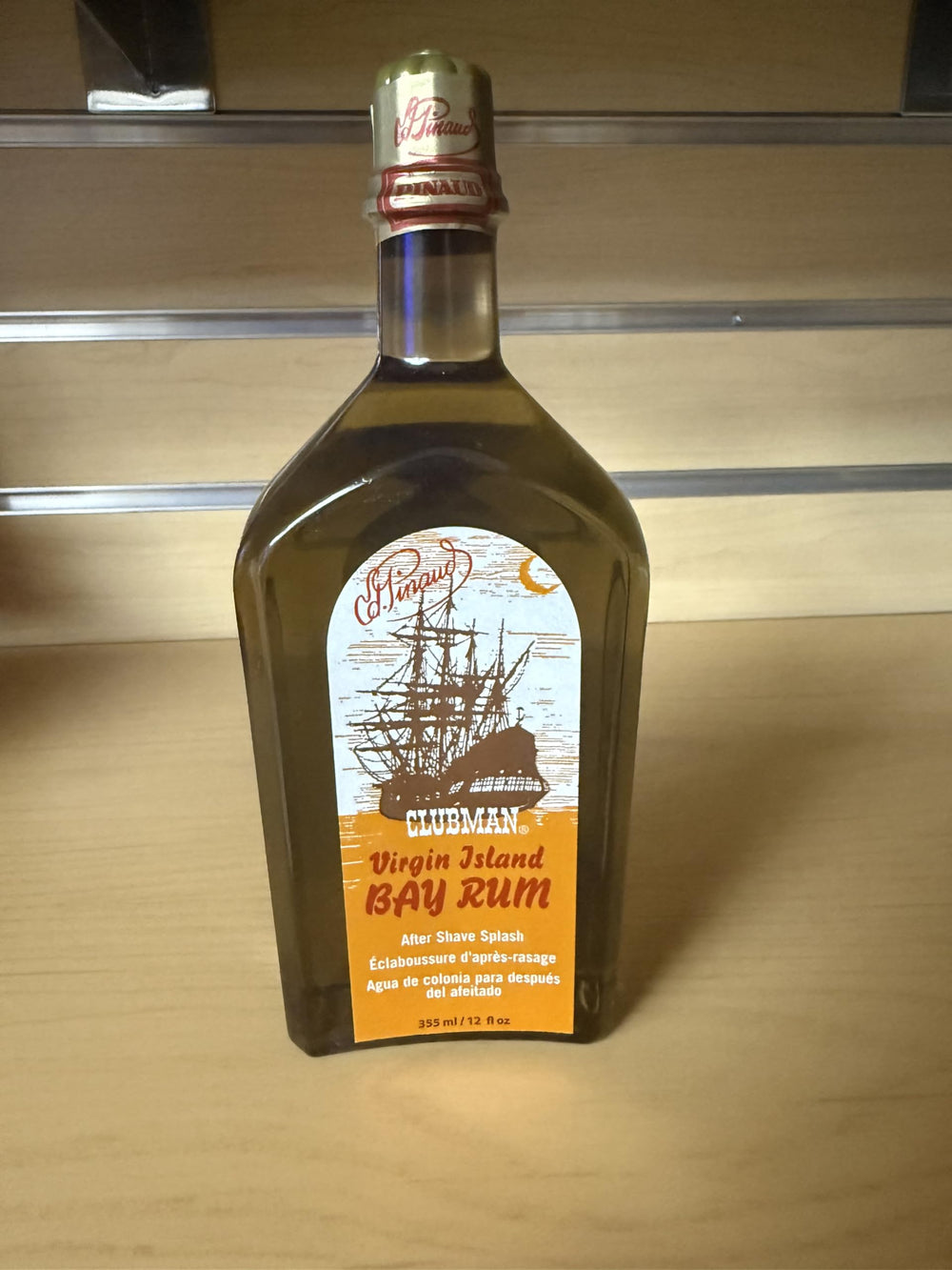 Clubman Virgin Island Bay Rum on skin demonstrates immediate cooling.