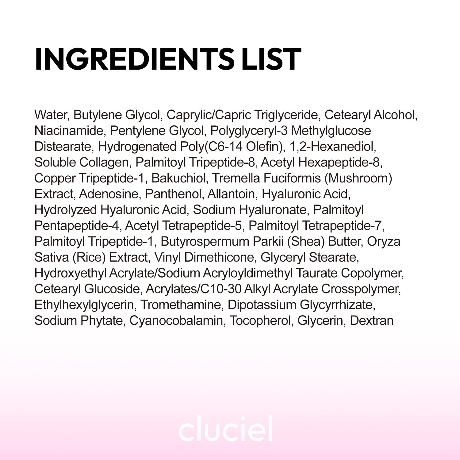 cluciel crema de colágeno con péptidos y niacinamida nutre.