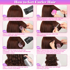 Cludoo jumbo hair roller 3.7 cm for long hair styling