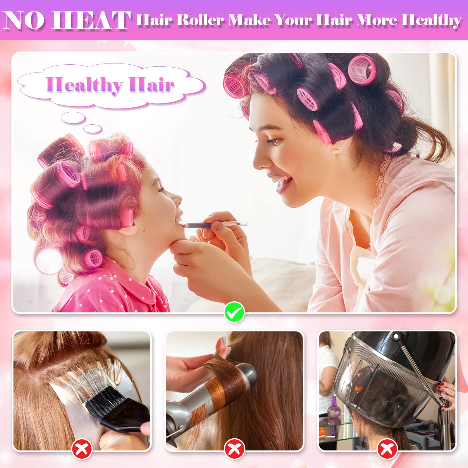 Cludoo portable travel hair roller kit in compact case
