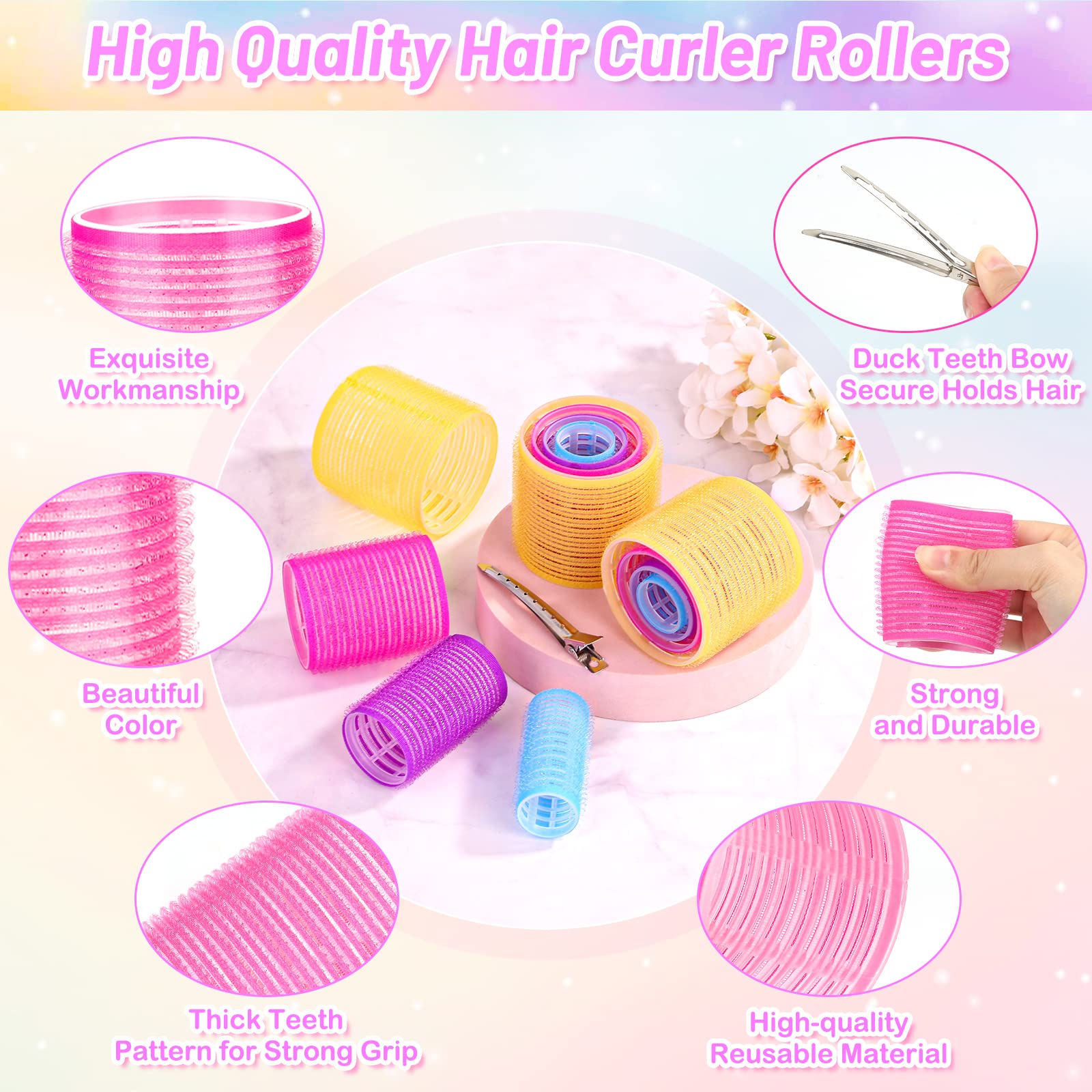 Cludoo stainless steel duckbill clips secure pin curls during wear.