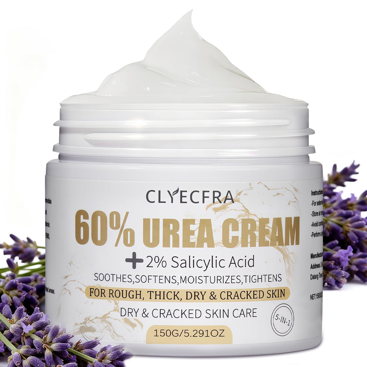 Clyecfra crema urea60 botella: hidratación profunda para piel seca.