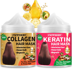CMWGKBC mascarilla-cabello-colageno-danado ofrece nutrición y elasticidad.