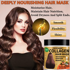 CMWGKBC mascarilla-cabello-todo-tipo mantiene suavidad y peinabilidad.